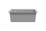 Vidaxl Granite Kitchen Sink Single Basin Grey Vidaxl Granite Kitchen Sink Single Basin Grey