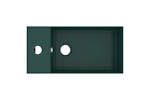 vidaXL 146992 Bathroom Sink With Overflow Ceramic Dark Green vidaXL 146992 Bathroom Sink With Overflow Ceramic Dark Green