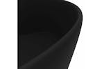 vidaXL 147041 Luxury Wash Basin With Overflow Matt Black 36x13cm Ceramic vidaXL 147041 Luxury Wash Basin With Overflow Matt Black 36x13cm Ceramic