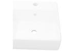 vidaXL 140684 Ceramic Basin Square With Overflow And Faucet Hole 41 X 41cm vidaXL 140684 Ceramic Basin Square With Overflow And Faucet Hole 41 X 41cm