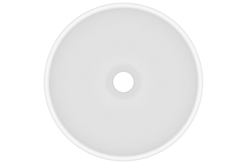 vidaXL 146965 Luxury Bathroom Basin Round Matt White 32.5x14cm Ceramic vidaXL 146965 Luxury Bathroom Basin Round Matt White 32.5x14cm Ceramic
