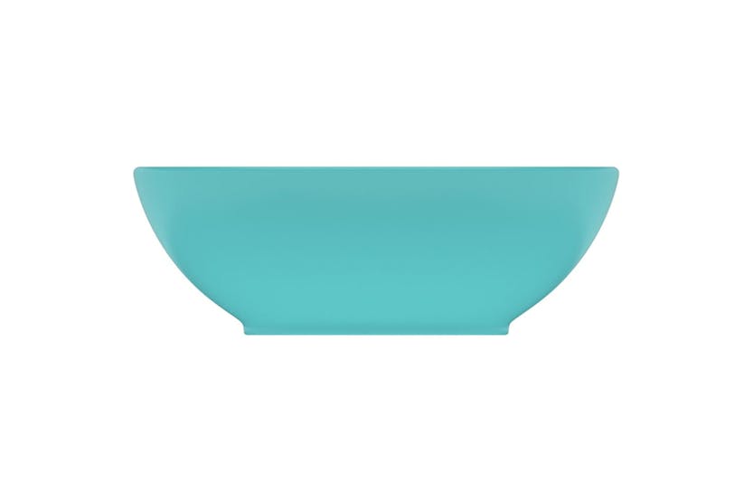 vidaXL 146925 Luxury Basin Oval-shaped Matt Light Green 40x33cm Ceramic vidaXL 146925 Luxury Basin Oval-shaped Matt Light Green 40x33cm Ceramic