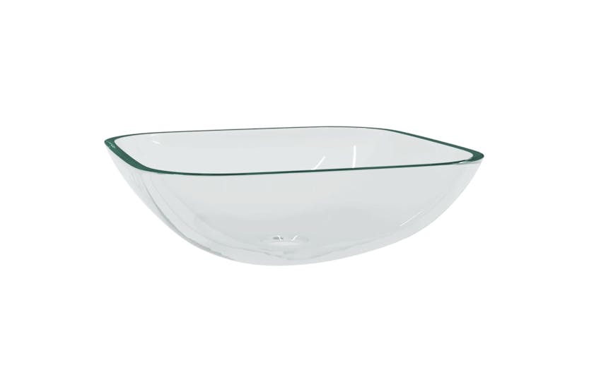 vidaXL 345236 Basin Glass 42x42x14cm Transparent vidaXL 345236 Basin Glass 42x42x14cm Transparent