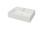 vidaXL 142347 Basin With Faucet Hole Ceramic White 60.5x42.5x14.5cm vidaXL 142347 Basin With Faucet Hole Ceramic White 60.5x42.5x14.5cm
