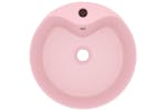 vidaXL 147032 Luxury Wash Basin With Overflow Matt Pink 36x13cm Ceramic vidaXL 147032 Luxury Wash Basin With Overflow Matt Pink 36x13cm Ceramic