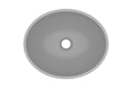 vidaXL 146927 Luxury Basin Oval-shaped Matt Light Grey 40x33cm Ceramic vidaXL 146927 Luxury Basin Oval-shaped Matt Light Grey 40x33cm Ceramic