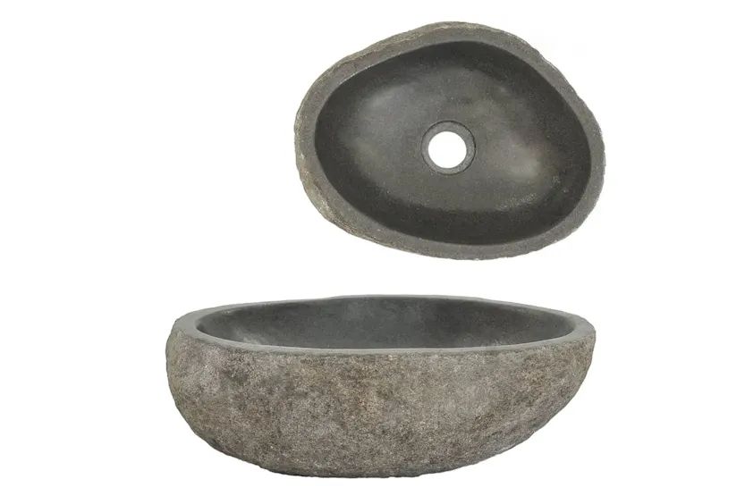 Vidaxl Basin River Stone Oval (29-38)x(24-31) Cm Vidaxl Basin River Stone Oval (29-38)x(24-31) Cm