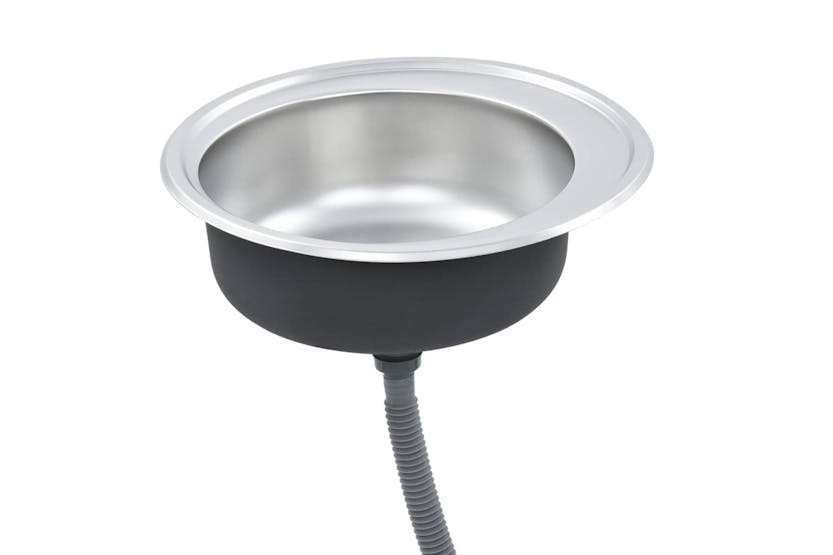 vidaXL 145071 Kitchen Sink With Strainer And Trap Stainless Steel vidaXL 145071 Kitchen Sink With Strainer And Trap Stainless Steel