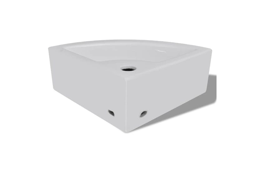 vidaXL 140697 Wash Basin With Overflow 45x32x12.5cm White vidaXL 140697 Wash Basin With Overflow 45x32x12.5cm White