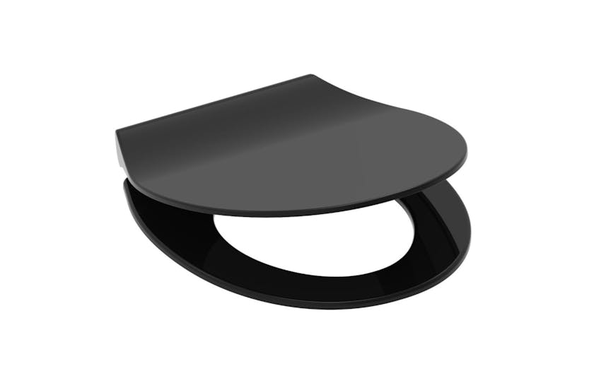 Schutte 429417 Toilet Seat Slim Black Duroplast Schutte 429417 Toilet Seat Slim Black Duroplast