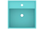 vidaXL 146947 Luxury Basin Overflow Square Matt Light Green 41x41cm Ceramic vidaXL 146947 Luxury Basin Overflow Square Matt Light Green 41x41cm Ceramic