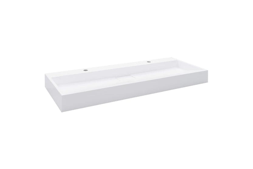 vidaXL 144068 Wash Basin Mineral Cast/marble Cast | White vidaXL 144068 Wash Basin Mineral Cast/marble Cast | White