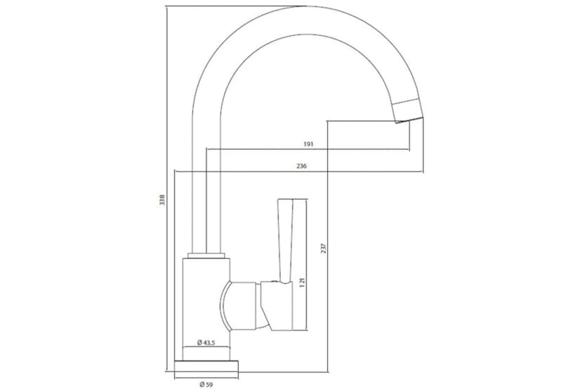Schutte 425822 Sink Mixer Cornwall Black Schutte 425822 Sink Mixer Cornwall Black