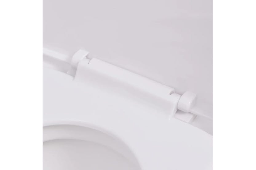 vidaXL 244270 Wall Hung Toilet Ceramic White vidaXL 244270 Wall Hung Toilet Ceramic White