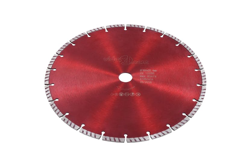 vidaXL 143225 Diamond Cutting Disc With Turbo Steel 300mm vidaXL 143225 Diamond Cutting Disc With Turbo Steel 300mm