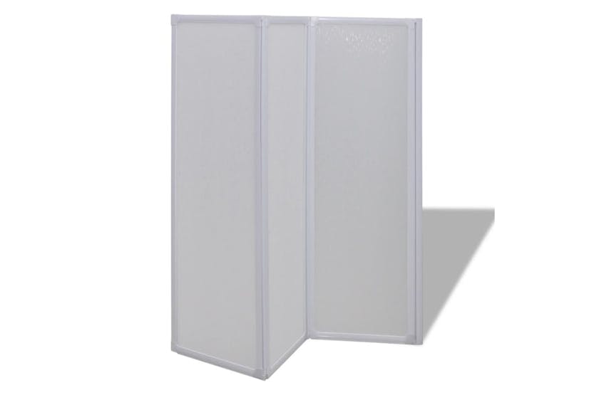 vidaXL 140784 Shower Bath Screen Wall 117 X 120cm 3 Panels Foldable vidaXL 140784 Shower Bath Screen Wall 117 X 120cm 3 Panels Foldable
