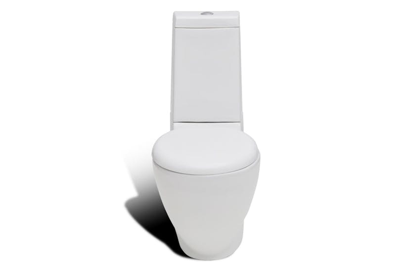 vidaXL 270059 Stand Toilet & Bidet Set White Ceramic vidaXL 270059 Stand Toilet & Bidet Set White Ceramic
