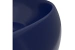 vidaXL 147001 Luxury Wash Basin Round Matt Dark Blue 40x15cm Ceramic vidaXL 147001 Luxury Wash Basin Round Matt Dark Blue 40x15cm Ceramic