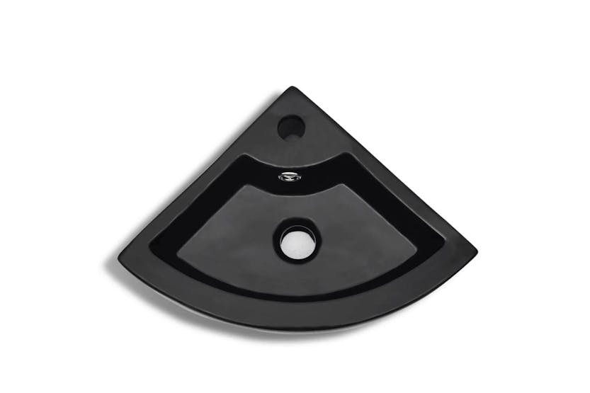 vidaXL 141924 Wash Basin With Overflow 45x32x12.5cm Black vidaXL 141924 Wash Basin With Overflow 45x32x12.5cm Black