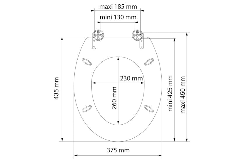 Schutte 438748 Toilet Seat With Soft-close Compass Schutte 438748 Toilet Seat With Soft-close Compass