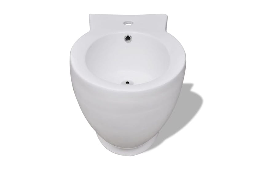 vidaXL 140665 Round Bidet Stand White High-quality Ceramic vidaXL 140665 Round Bidet Stand White High-quality Ceramic