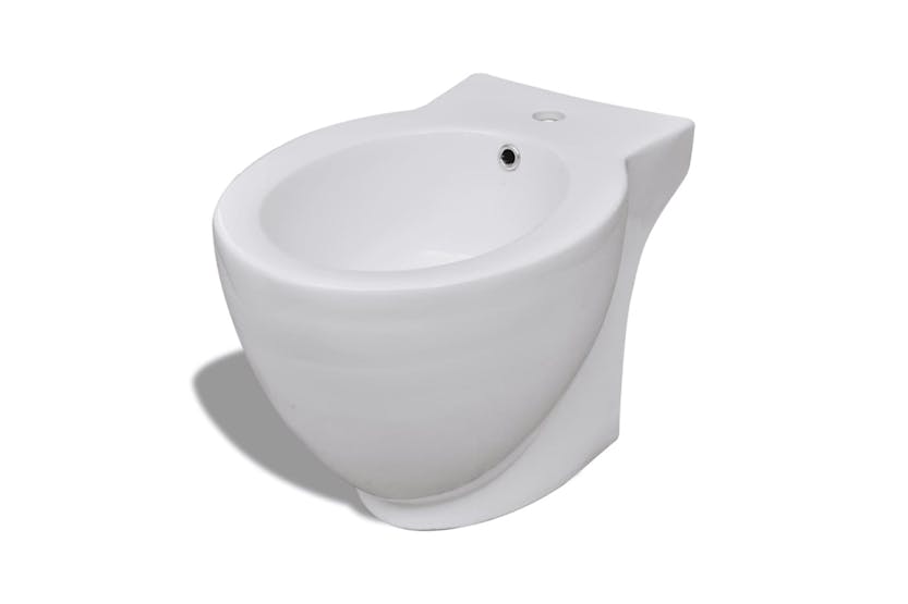vidaXL 140665 Round Bidet Stand White High-quality Ceramic vidaXL 140665 Round Bidet Stand White High-quality Ceramic