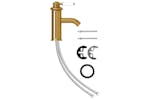 vidaXL 149072 Bathroom Basin Faucet Gold 130x180mm vidaXL 149072 Bathroom Basin Faucet Gold 130x180mm