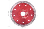 vidaXL 143246 Diamond Cutting Disc With Holes Steel 125mm vidaXL 143246 Diamond Cutting Disc With Holes Steel 125mm