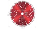 vidaXL 143230 Diamond Cutting Disc With Turbo And Holes Steel 230mm vidaXL 143230 Diamond Cutting Disc With Turbo And Holes Steel 230mm