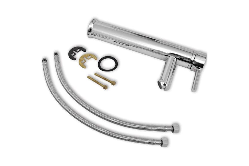 vidaXL 275925 Bathroom Faucet Mixer Taps 2 Pcs Chrome vidaXL 275925 Bathroom Faucet Mixer Taps 2 Pcs Chrome