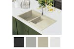 Vidaxl Granite Kitchen Sink Double Basins Beige Vidaxl Granite Kitchen Sink Double Basins Beige