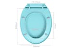 vidaXL 145825 Soft-close Toilet Seat Quick Release Green Oval vidaXL 145825 Soft-close Toilet Seat Quick Release Green Oval