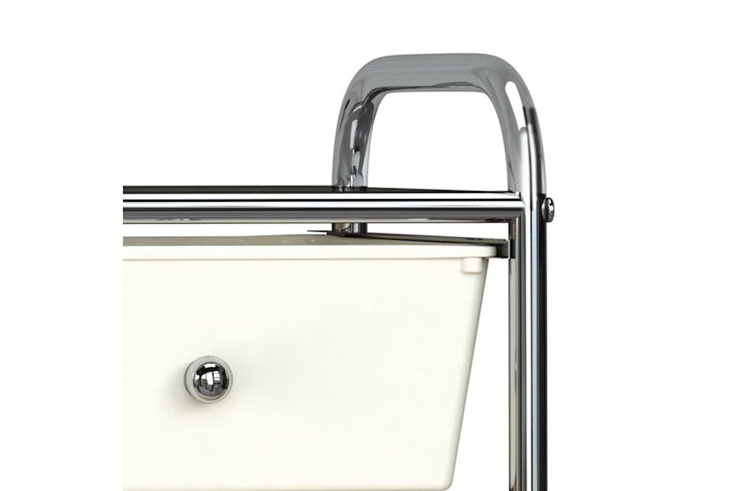 vidaXL 320399 4-drawer Mobile Storage Trolley White Plastic vidaXL 320399 4-drawer Mobile Storage Trolley White Plastic