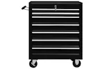 vidaXL 147174 Workshop Tool Trolley with 7 Drawers | Black vidaXL 147174 Workshop Tool Trolley with 7 Drawers | Black