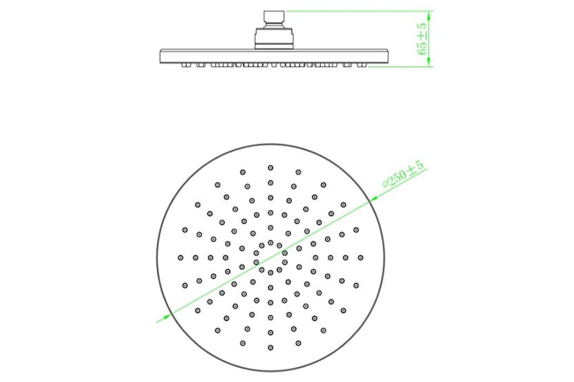 Schutte 435042 Overhead Shower Le Mans Chrome Schutte 435042 Overhead Shower Le Mans Chrome