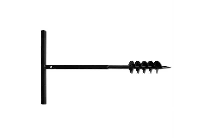 vidaXL 270519 Ground Drill With Handle 100mm With Extension Tube 5 M Steel vidaXL 270519 Ground Drill With Handle 100mm With Extension Tube 5 M Steel