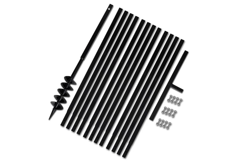 vidaXL 270521 Ground Drill With Handle 100mm With Extension Tube 13 M Steel vidaXL 270521 Ground Drill With Handle 100mm With Extension Tube 13 M Steel