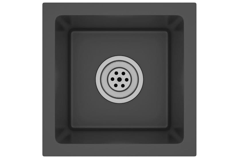 vidaXL 51499 Handmade Kitchen Sink Black Stainless Steel vidaXL 51499 Handmade Kitchen Sink Black Stainless Steel