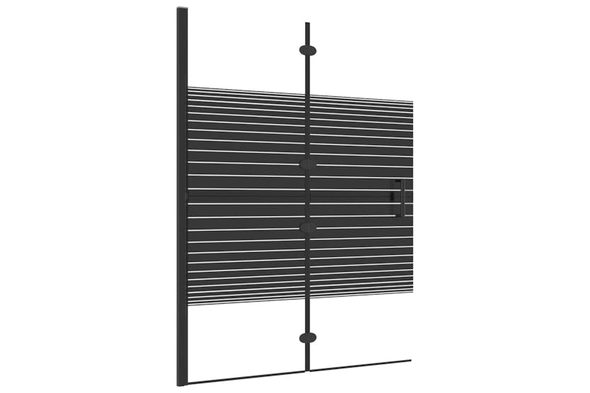 vidaXL 150741 Folding Shower Enclosure Esg 100x140cm Black vidaXL 150741 Folding Shower Enclosure Esg 100x140cm Black
