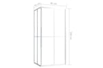 vidaXL 150759 Shower Cabin Esg 90x70x180cm vidaXL 150759 Shower Cabin Esg 90x70x180cm