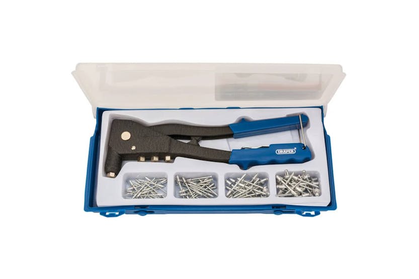 Draper Tools 415040 Rivet Gun Set Blue 27843 Draper Tools 415040 Rivet Gun Set Blue 27843