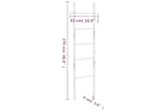 vidaXL 350375 Towel Ladder 170cm Solid Wood Walnut vidaXL 350375 Towel Ladder 170cm Solid Wood Walnut