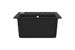 Vidaxl Granite Kitchen Sink Single Basin Black Vidaxl Granite Kitchen Sink Single Basin Black
