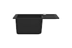 Vidaxl Granite Kitchen Sink Single Basin Black Vidaxl Granite Kitchen Sink Single Basin Black