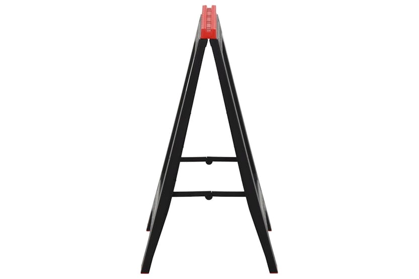 vidaXL 152104 Foldable Work Trestles 2 Pcs Black And Red Polypropylene 350 Kg vidaXL 152104 Foldable Work Trestles 2 Pcs Black And Red Polypropylene 350 Kg