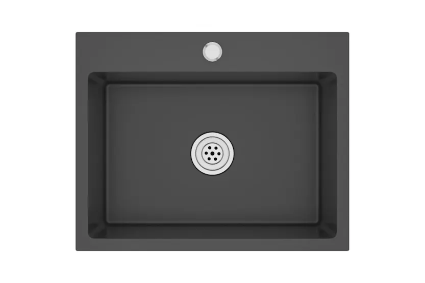 vidaXL 51513 Handmade Kitchen Sink Black Stainless Steel vidaXL 51513 Handmade Kitchen Sink Black Stainless Steel