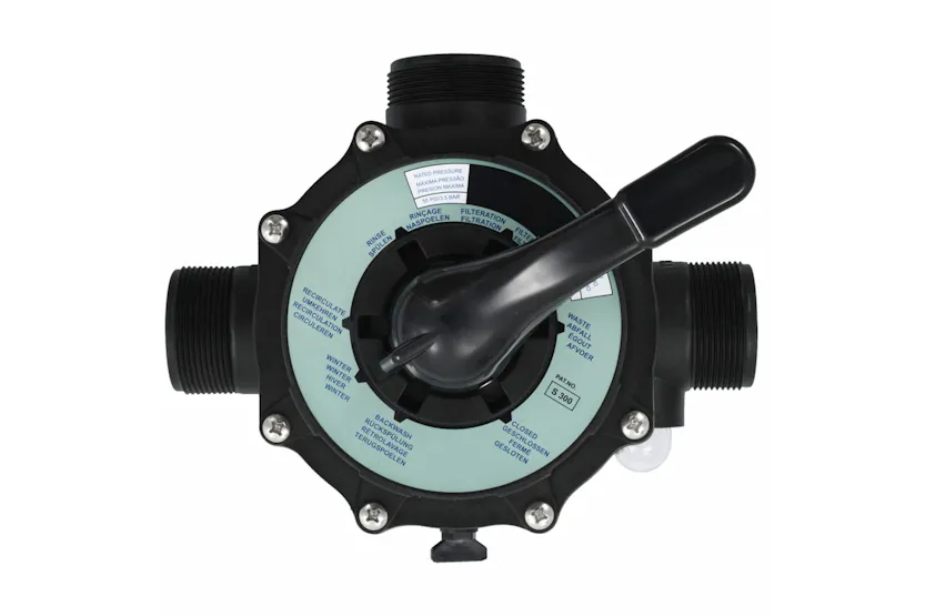 vidaXL 91730 Multiport Valve For Sand Filter Abs 1.5" 6-way vidaXL 91730 Multiport Valve For Sand Filter Abs 1.5" 6-way