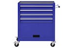 vidaXL 147188 Tool Trolley With 4 Drawers Steel Blue vidaXL 147188 Tool Trolley With 4 Drawers Steel Blue