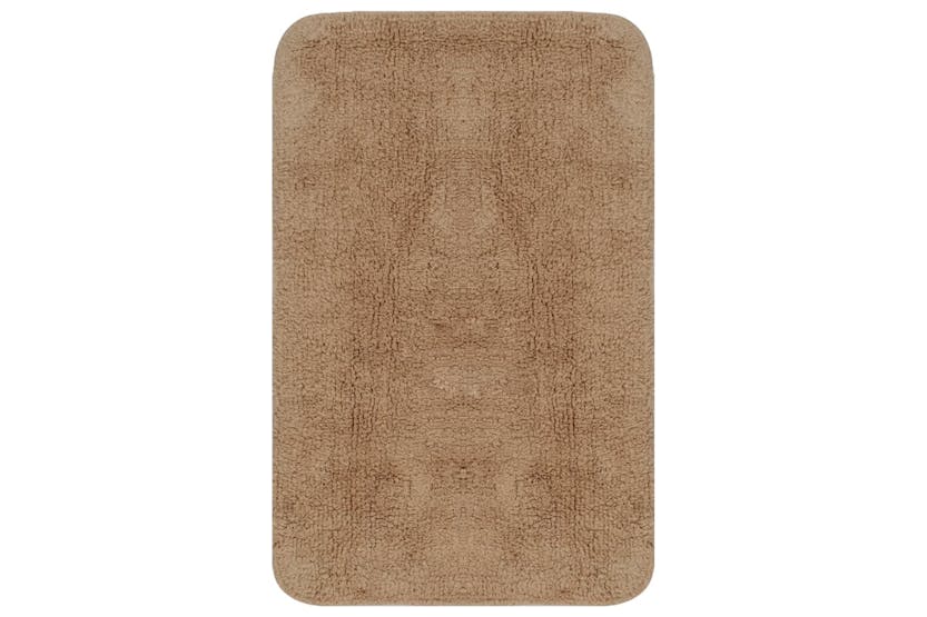 vidaXL 133231 Bathroom Mat Set 2 Pieces Fabric Beige vidaXL 133231 Bathroom Mat Set 2 Pieces Fabric Beige
