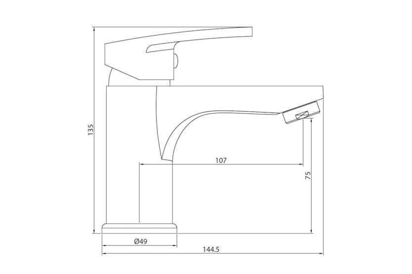 Schutte 425797 Basin Mixer Tap Alaska White And Chrome Schutte 425797 Basin Mixer Tap Alaska White And Chrome